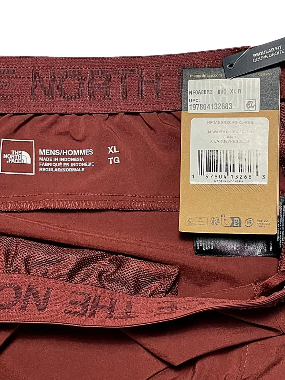 The North Face Wander Jogger 2.0 Men’s NWT Sumac L XL XXL